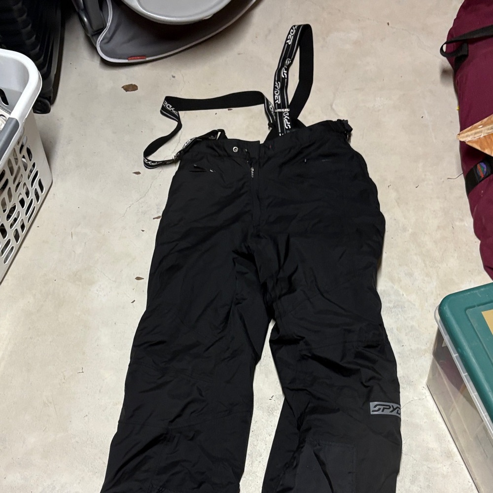 Spyder Black Snow Pants with Suspenders
